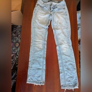 Vintage anchor blue Light Wash Skinny Jeans